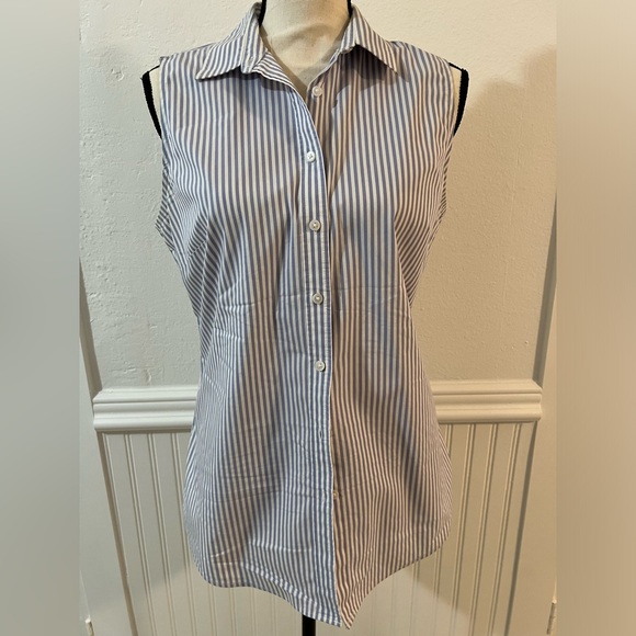 EUC Banana Republic Sleeveless Blouse Sz 8 - Picture 1 of 8